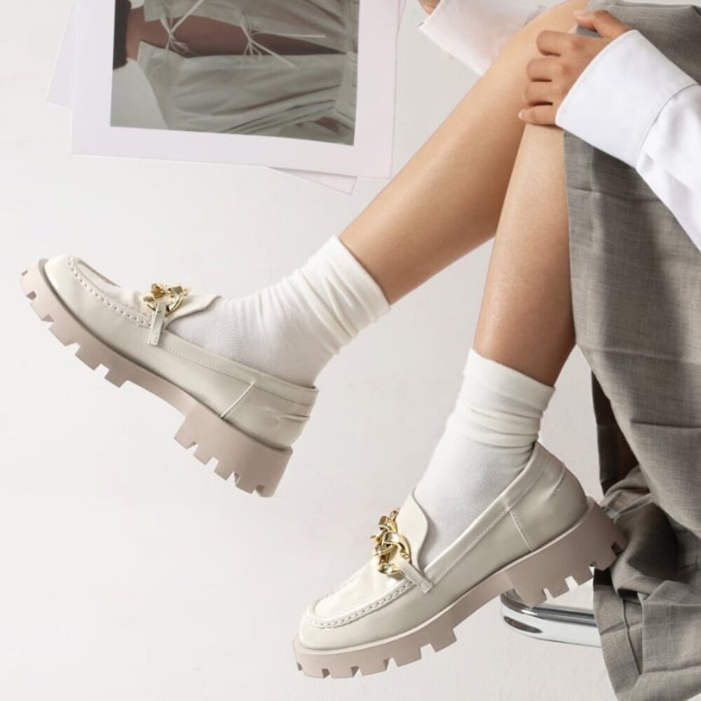 Beige Chunky Loafer | Sz 9 | Worn Once!